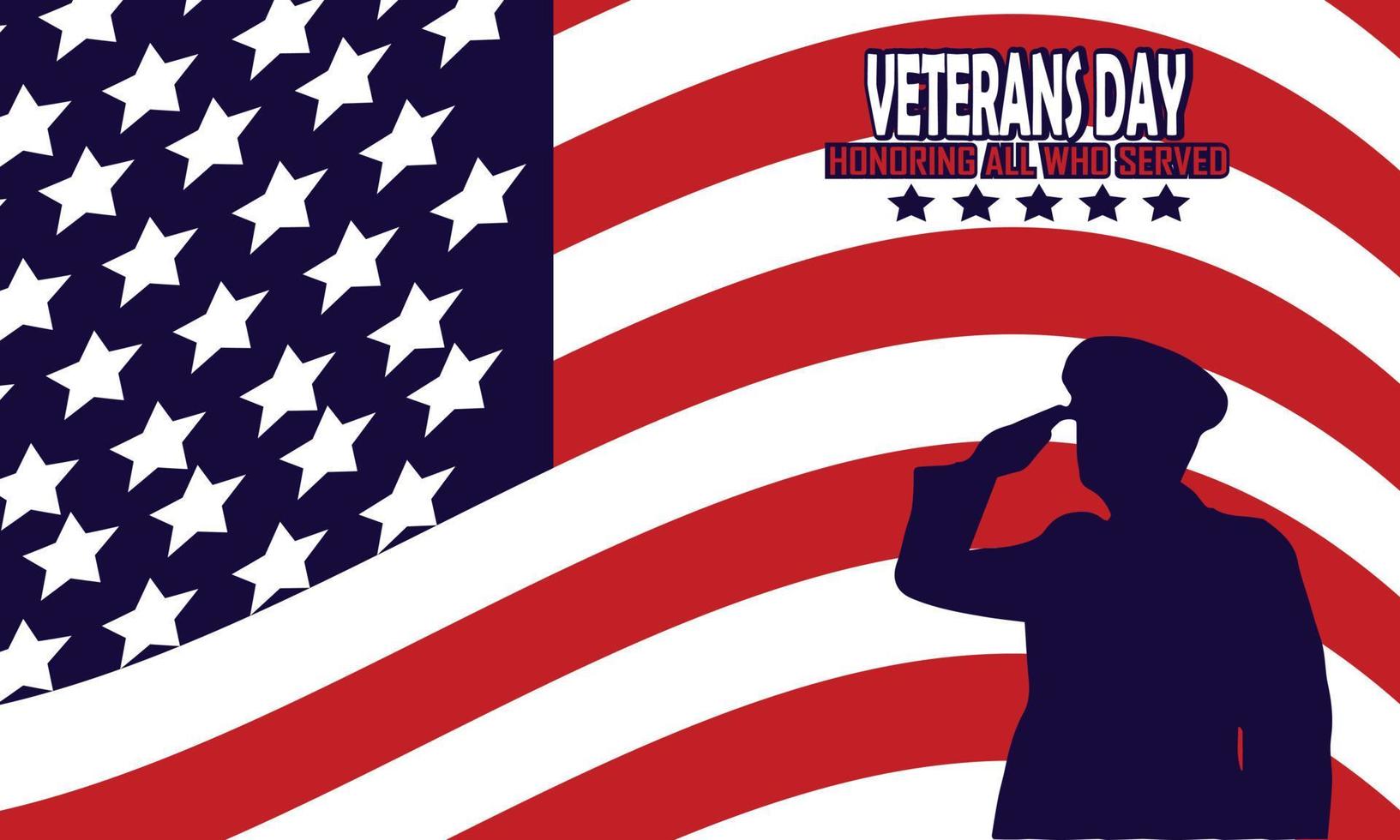 happy veterans day vector