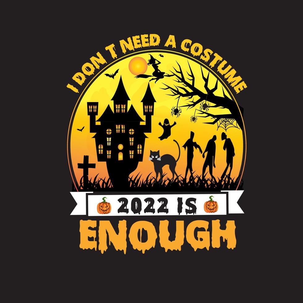 Halloween T shirt design vector