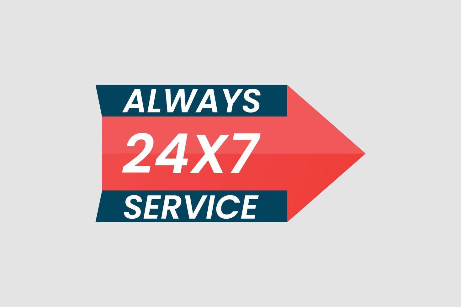 Always 24x7 service vector