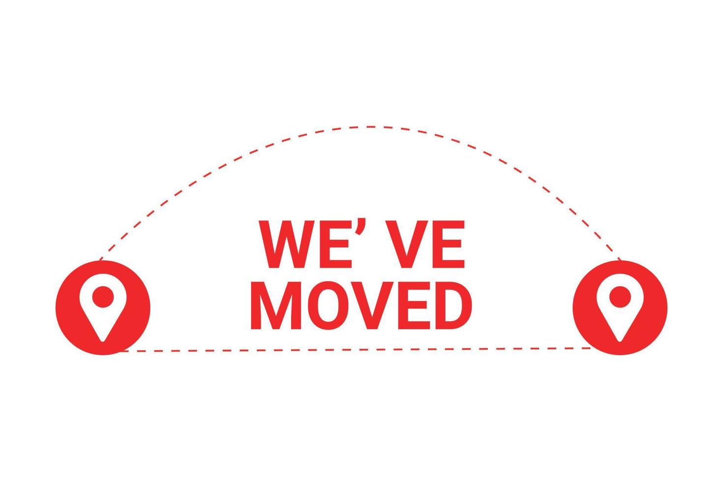 We have moved,changed location vector element