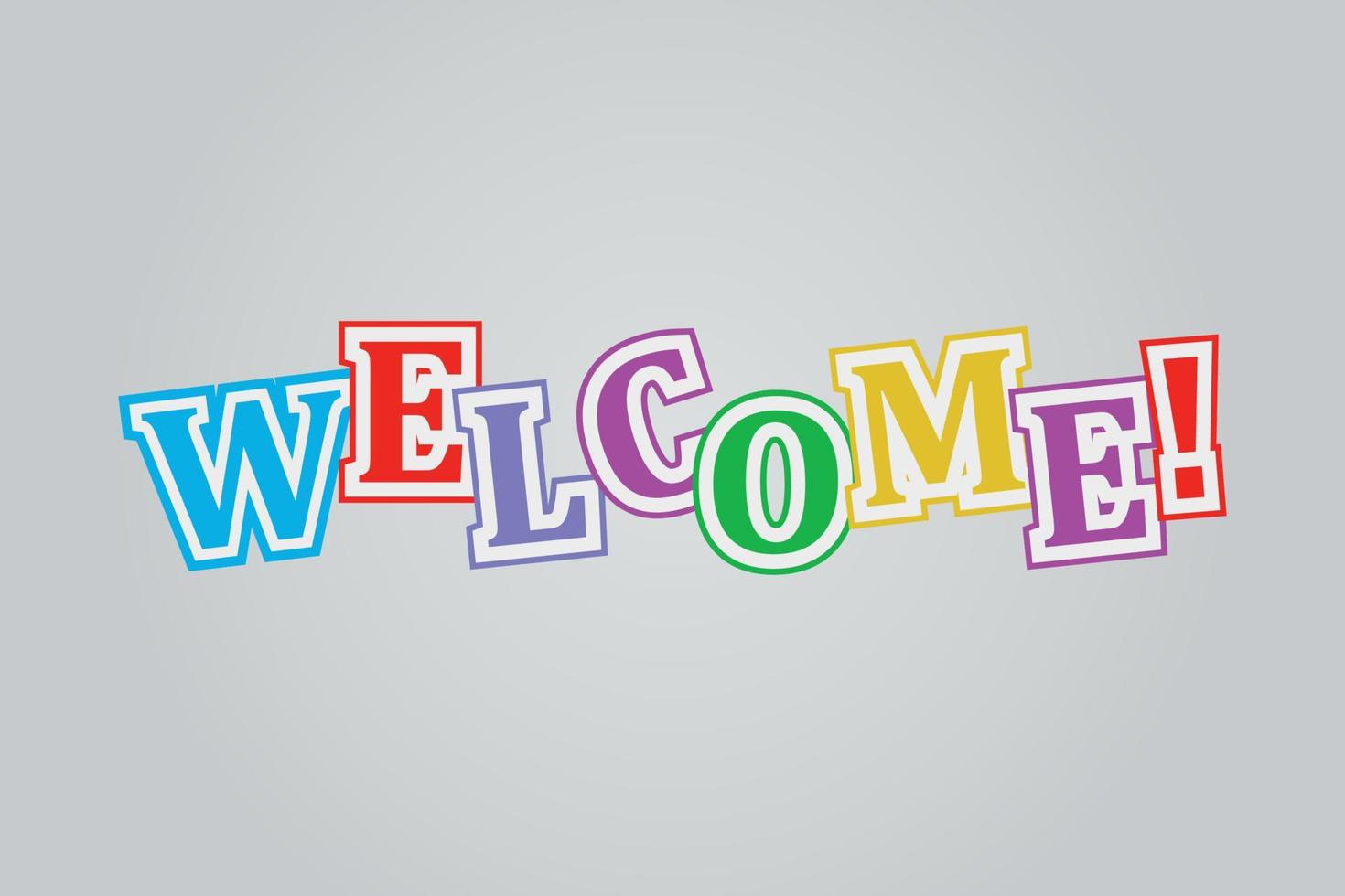 Welcome vector Elements