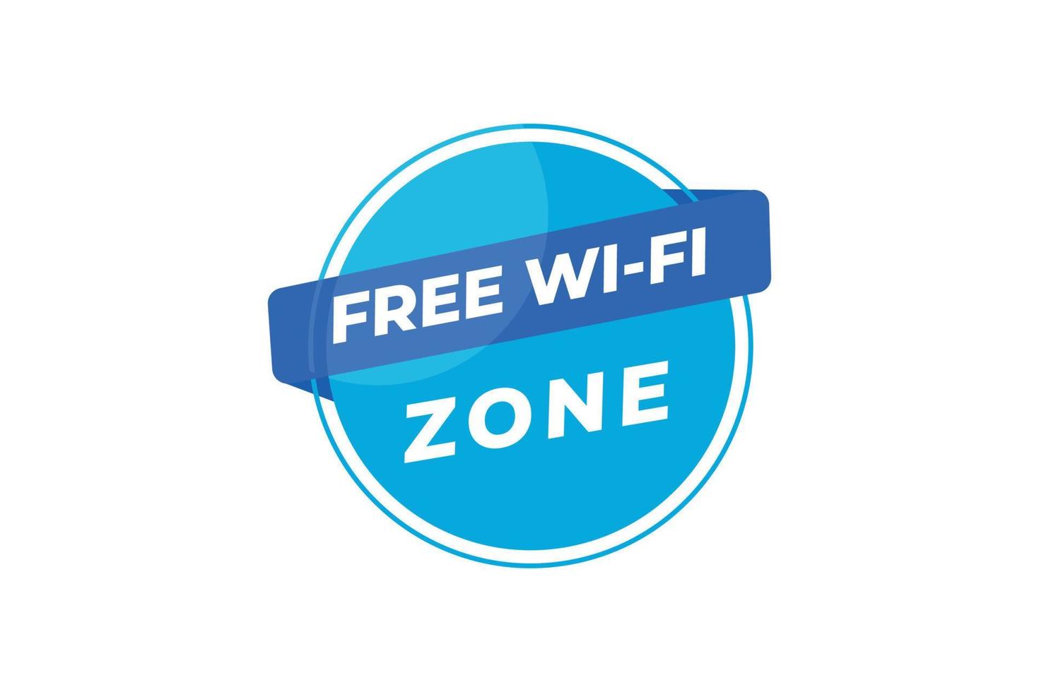 Free wifi zone symbol design. vector