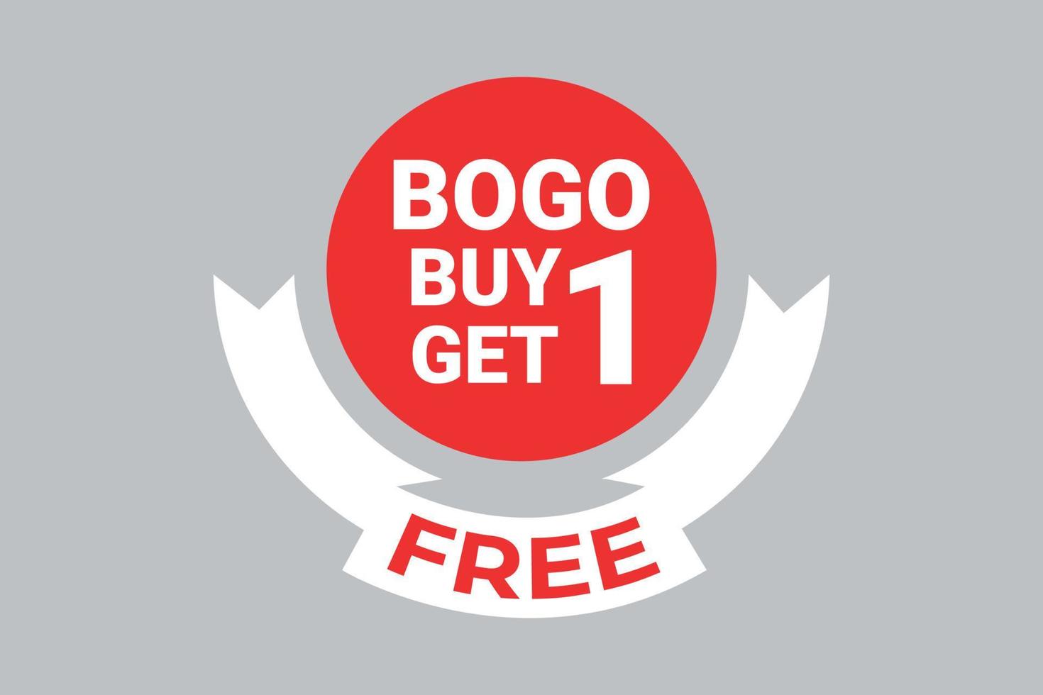 Bogo buy 1 get 1 free sale vector