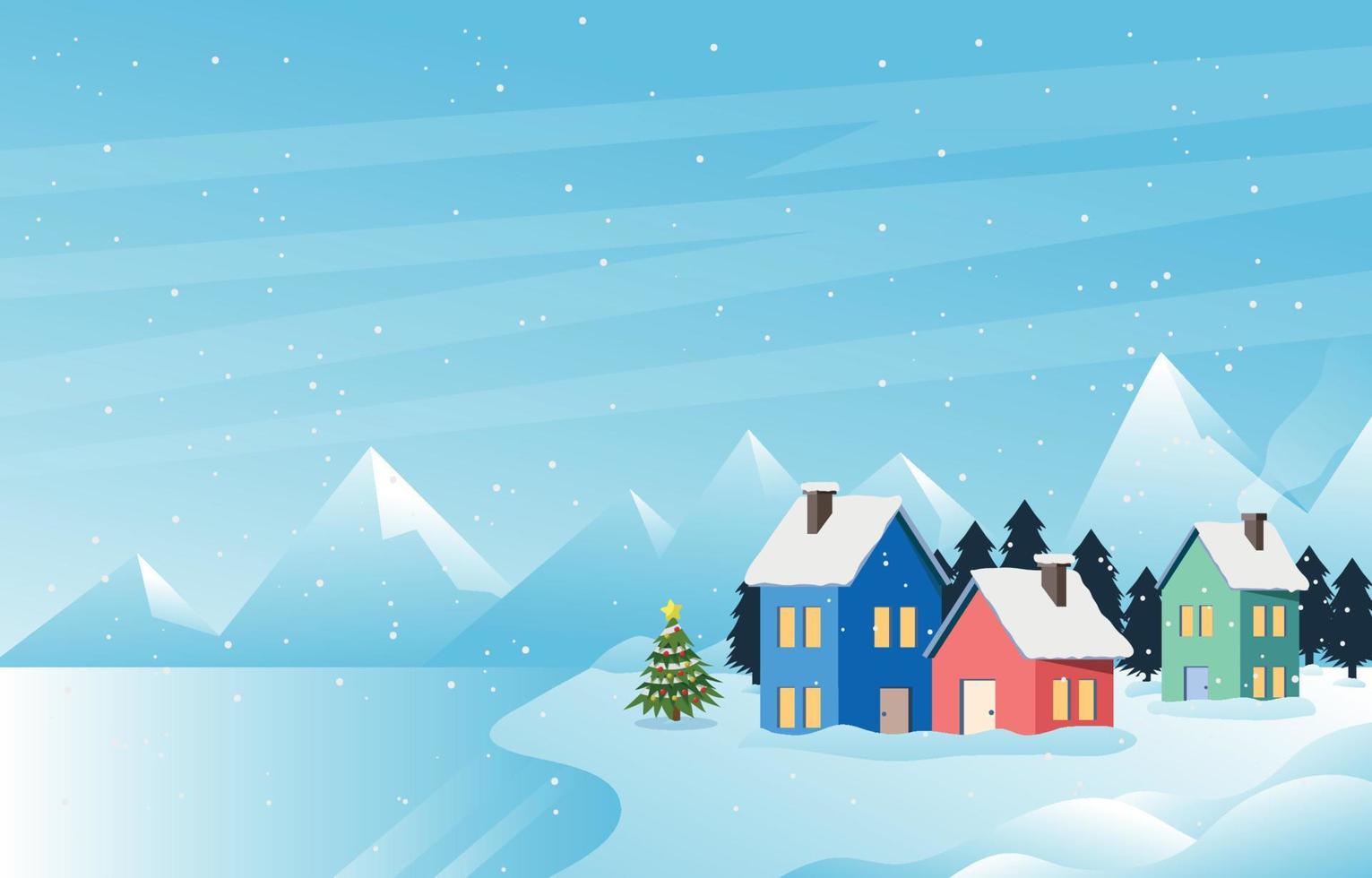 White Christmas Nature Background vector