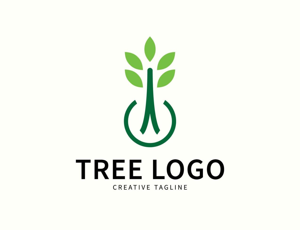 Tree logo design template vector