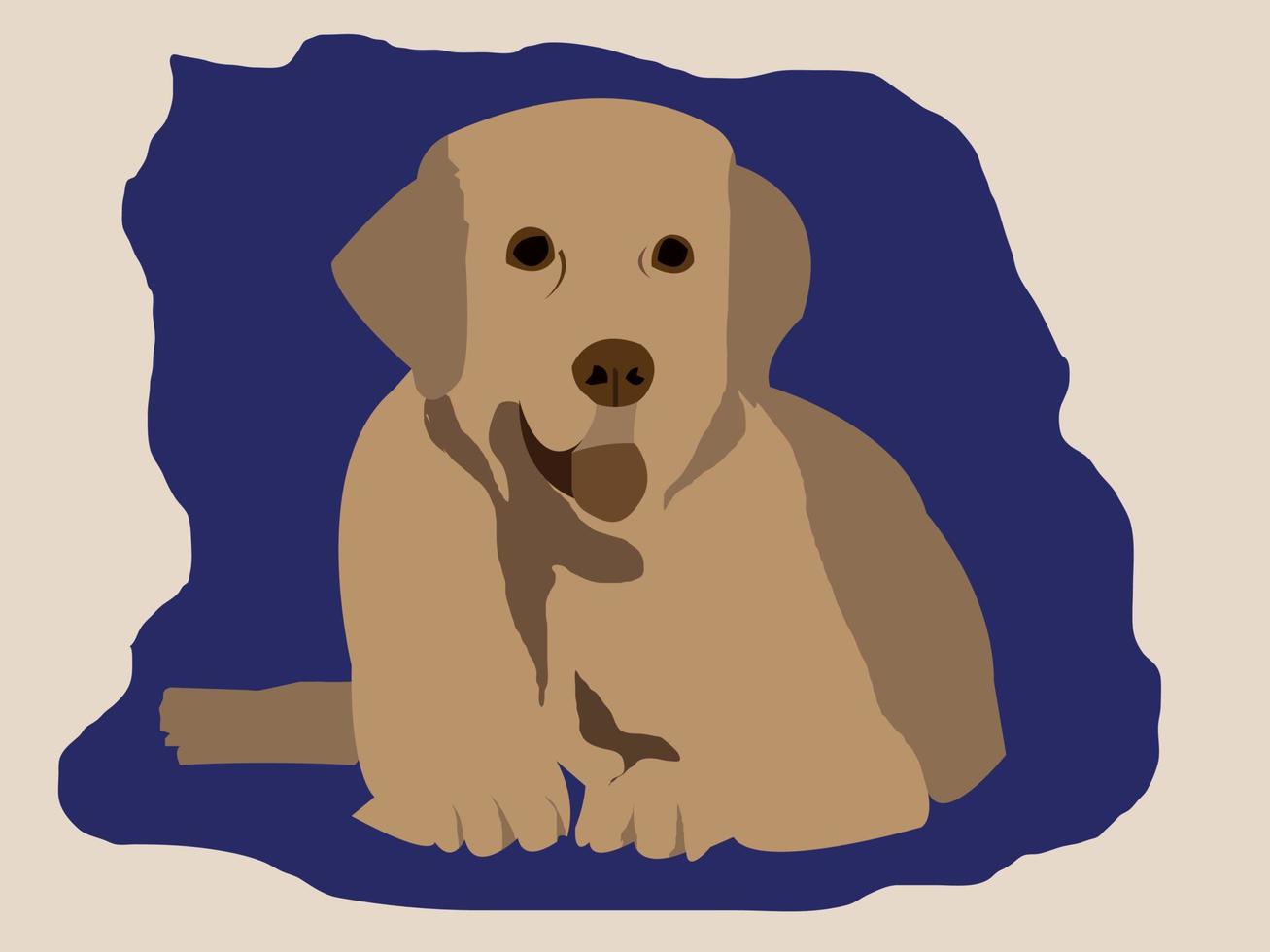 Smart Dog Flat Vector Free Download