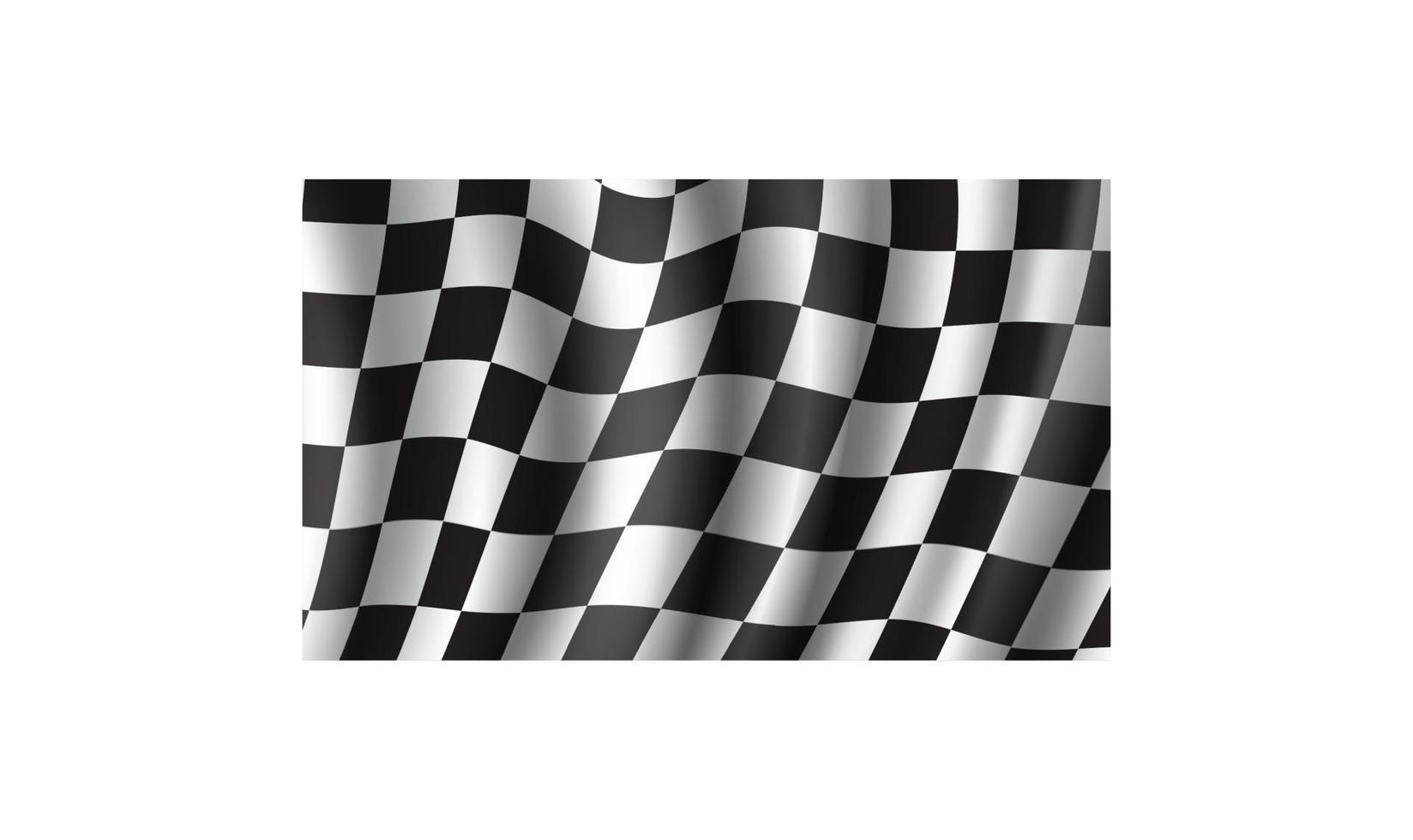 Racing flag 3d background for race sport design vector