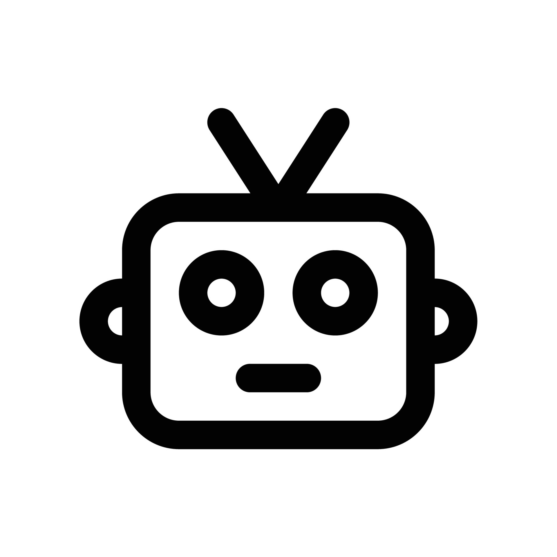 Bot program icon for digital assistant artificial intelligence ...
