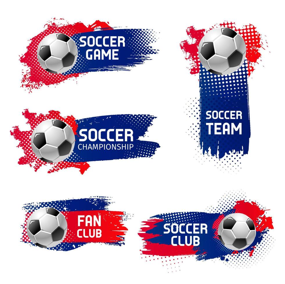 Vector soccer football sport game emblems