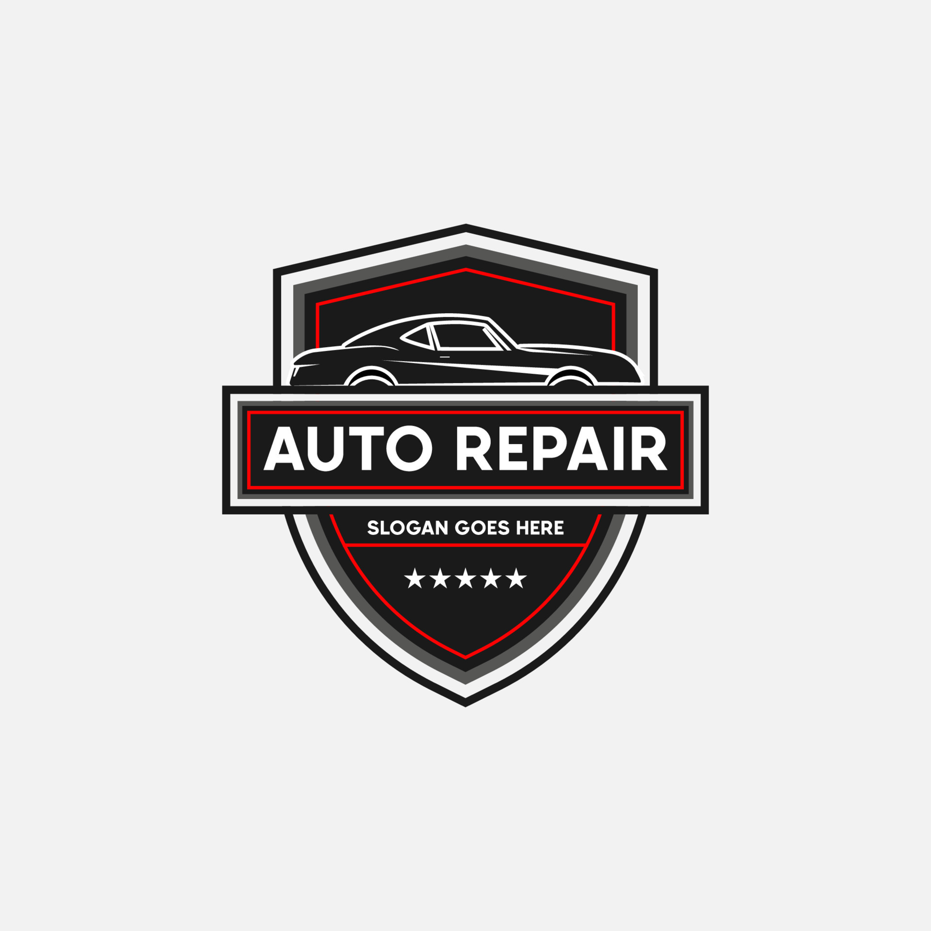 Classic car repair and service logo premium Vector, best for car shop