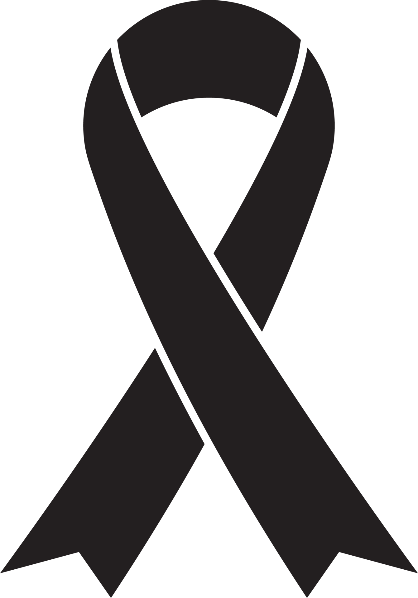 black awareness ribbon 13211070 PNG