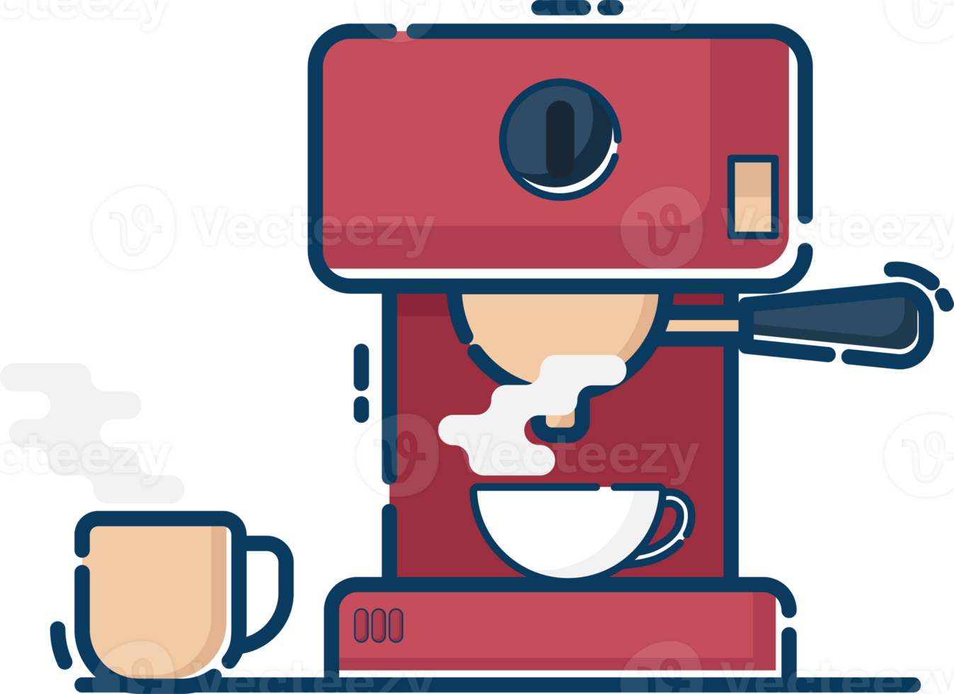 automatic coffee machine flat png