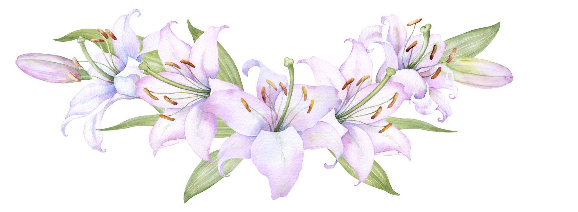 ramo de lirios blancos, lirios rosados, flores y capullos arreglo