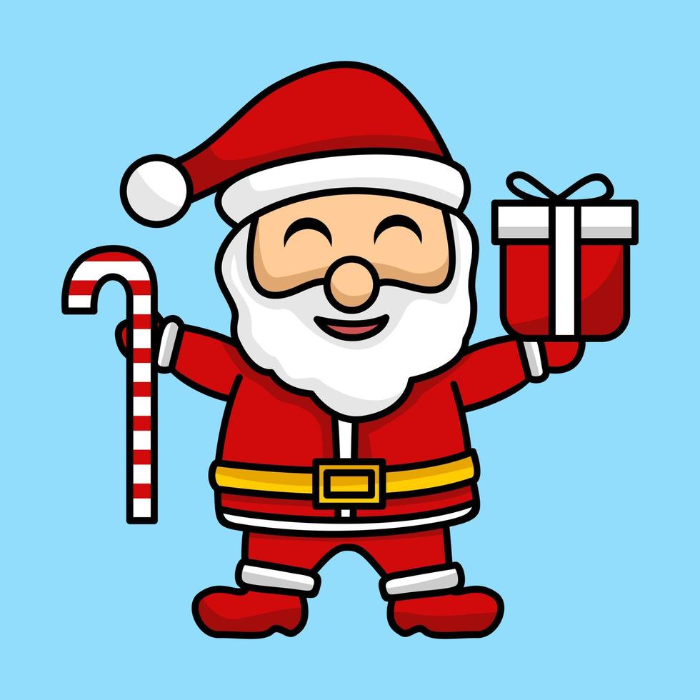 Vector illustration of santa claus on christmas event