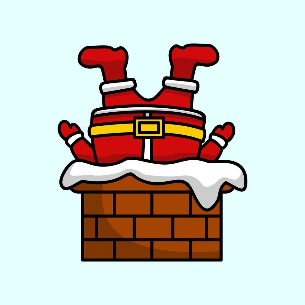 ilustración vectorial de santa claus en evento de navidad vector