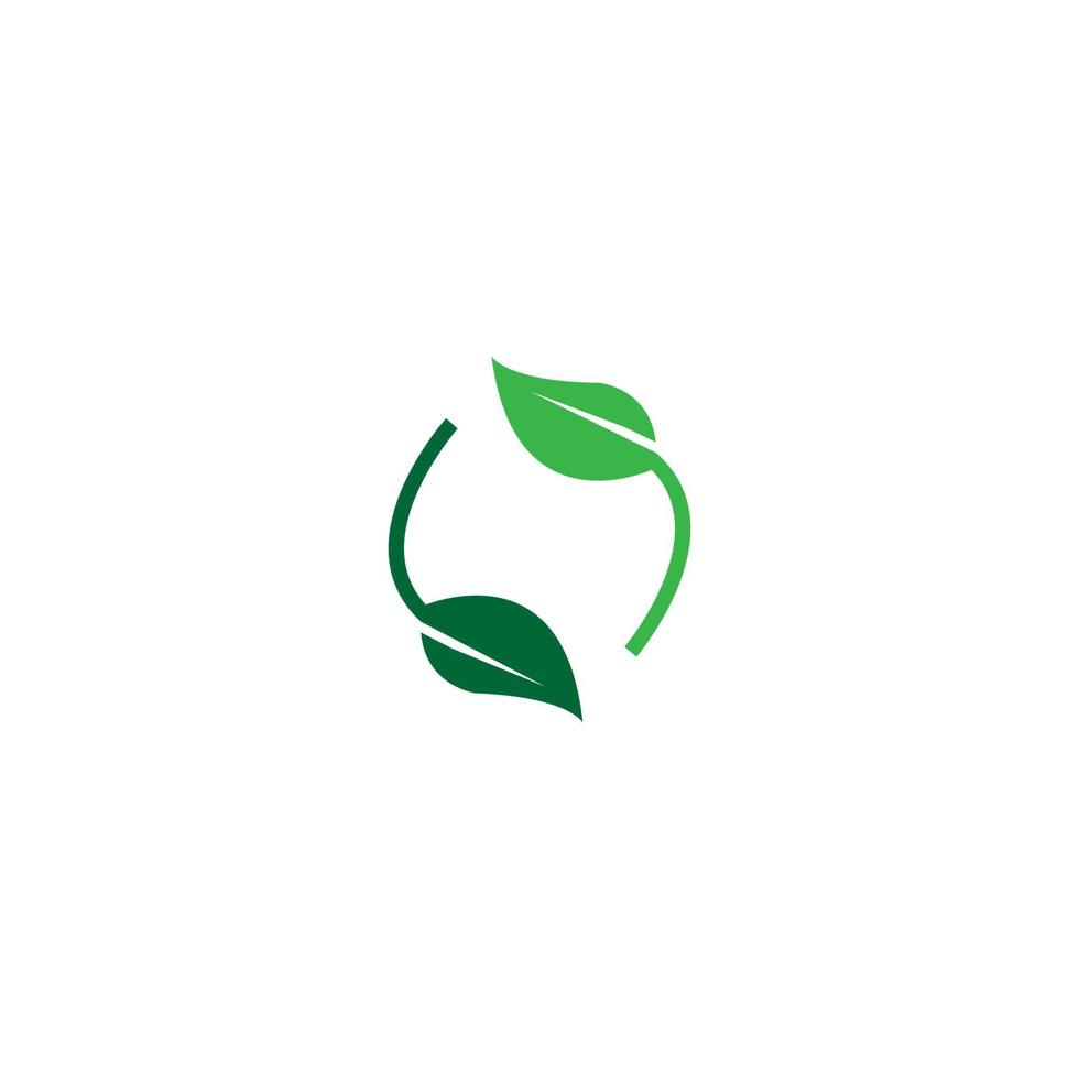 green leaf icon image illustration vector design natural