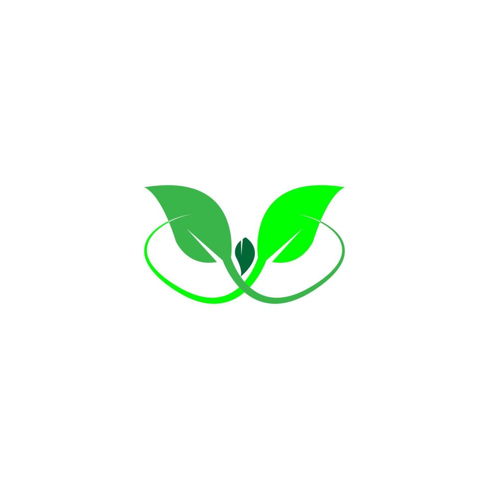 green leaf icon image illustration vector design natural