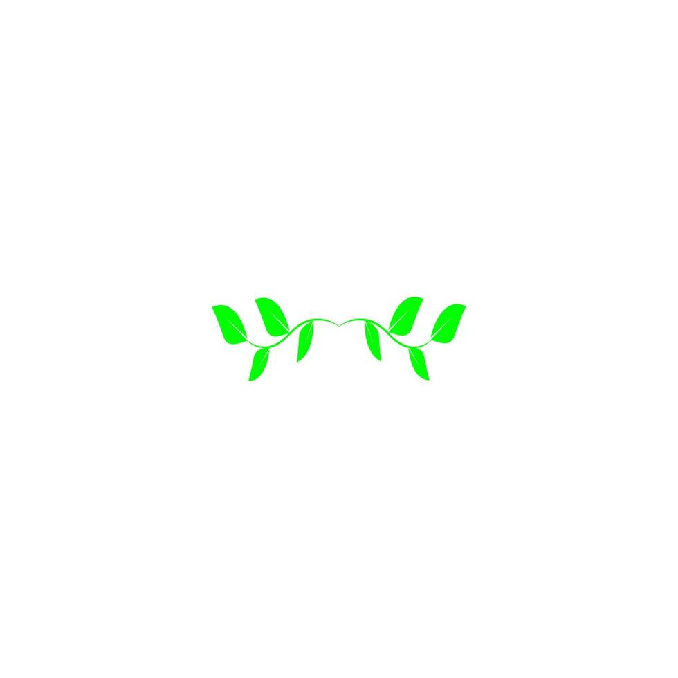 green leaf icon image illustration vector design natural
