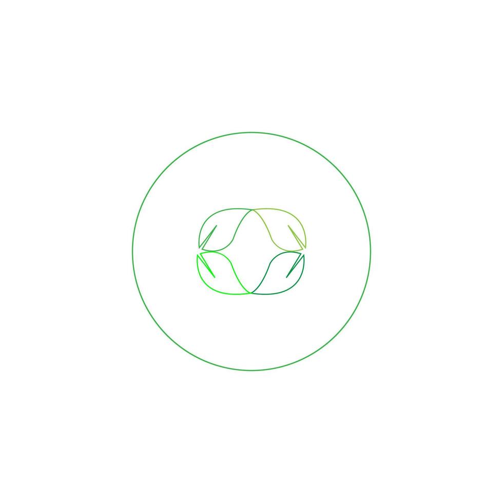 green leaf icon image illustration vector design natural