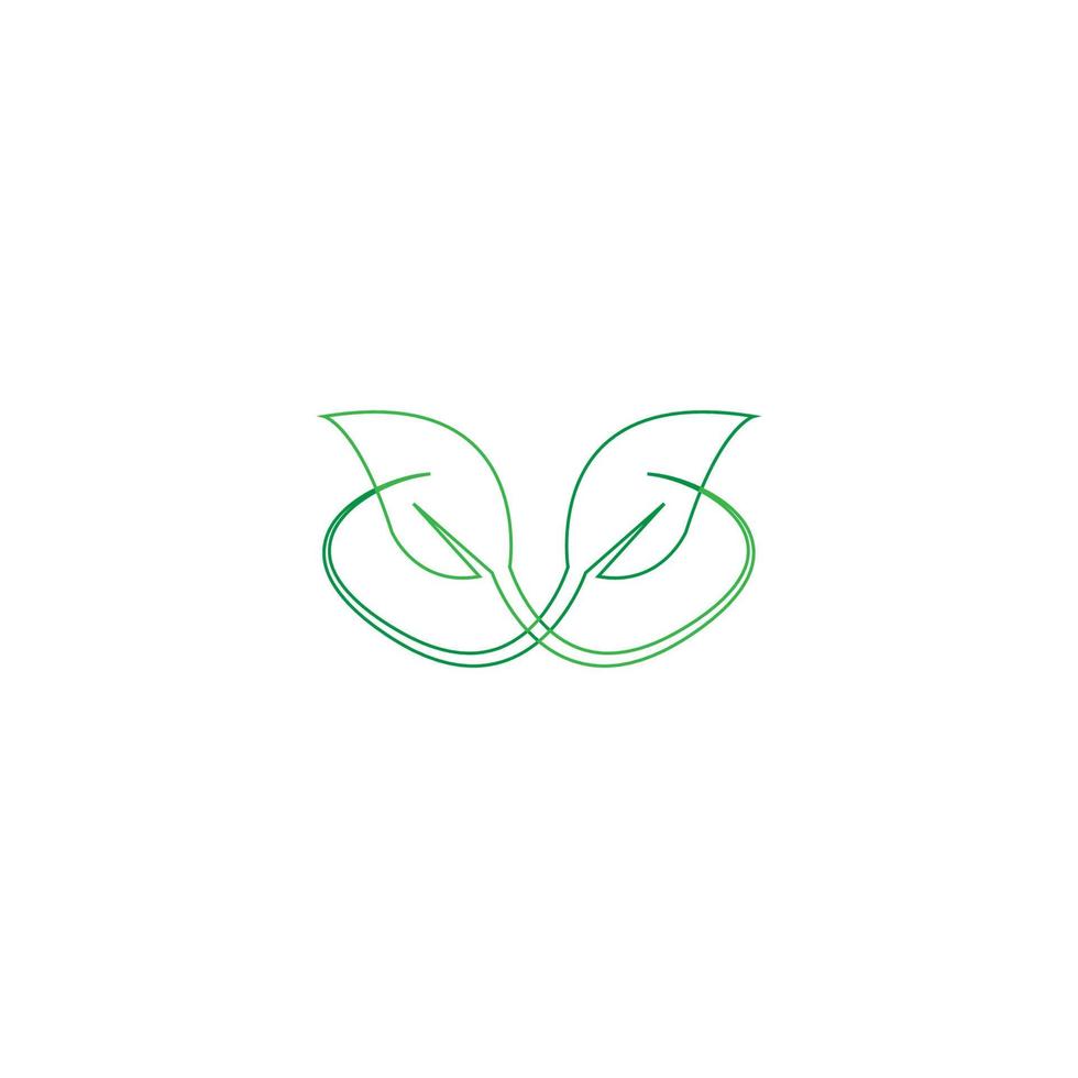 green leaf icon image illustration vector design natural