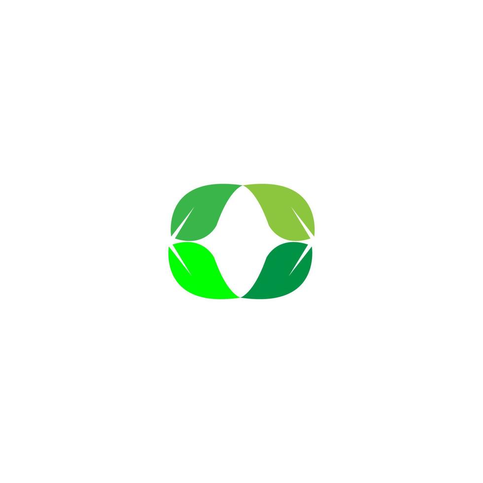 green leaf icon image illustration vector design natural