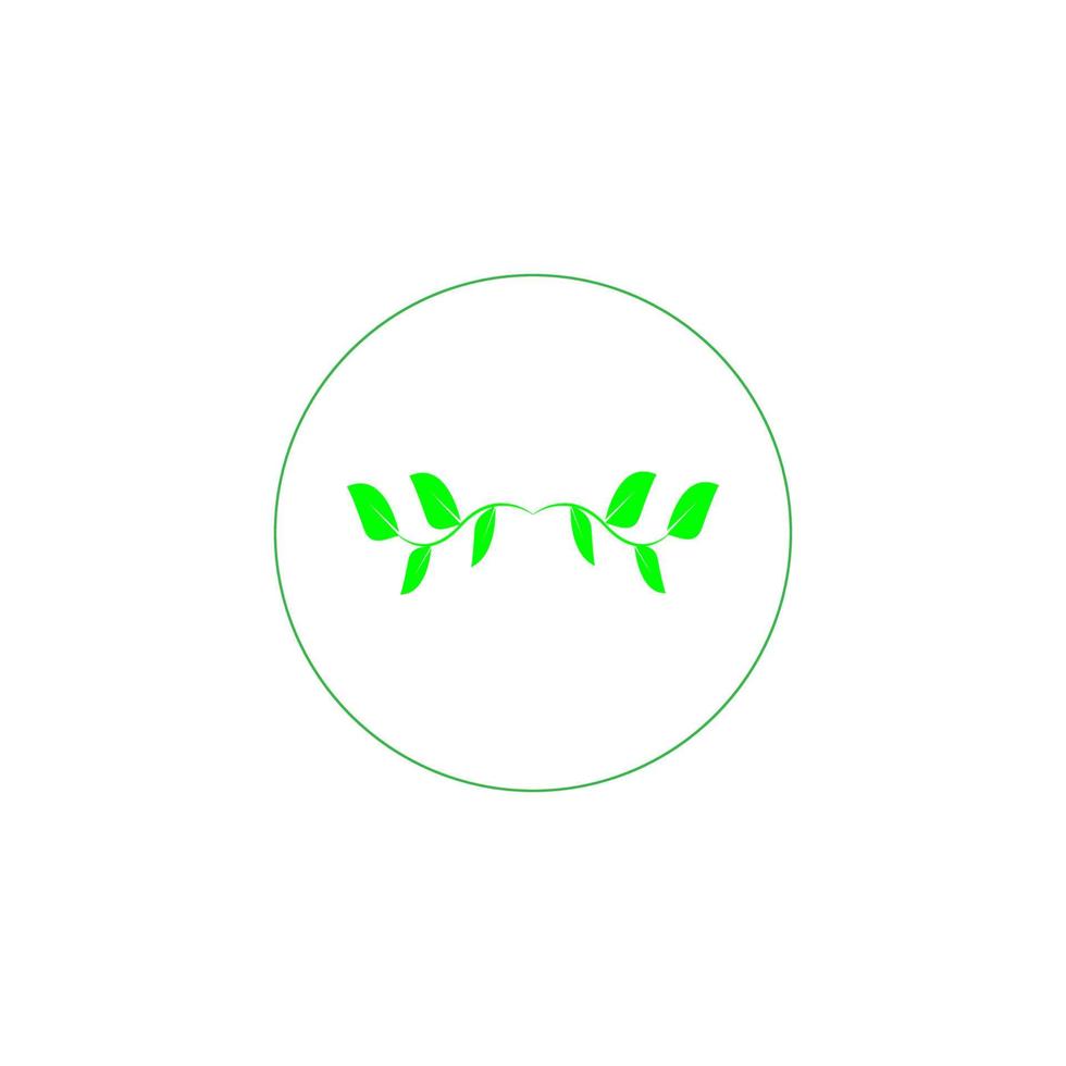 green leaf icon image illustration vector design natural