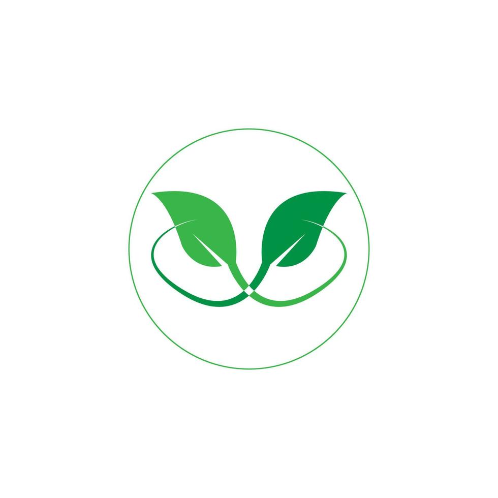 green leaf icon image illustration vector design natural