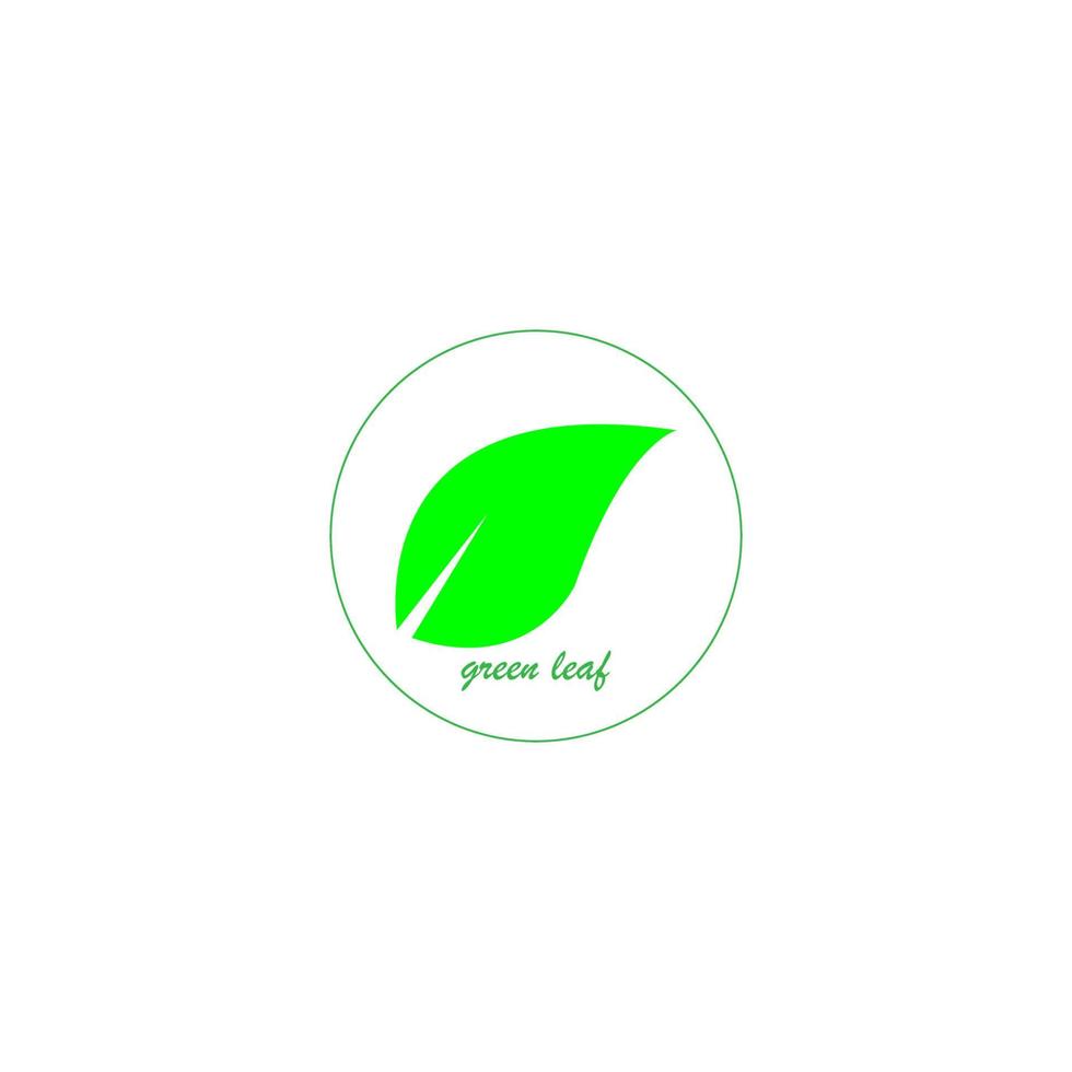 green leaf icon image illustration vector design natural