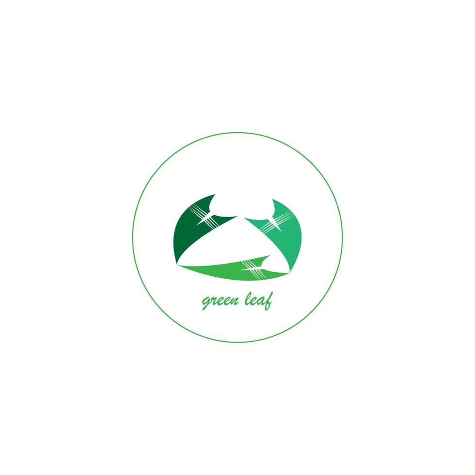 green leaf icon image illustration vector design natural