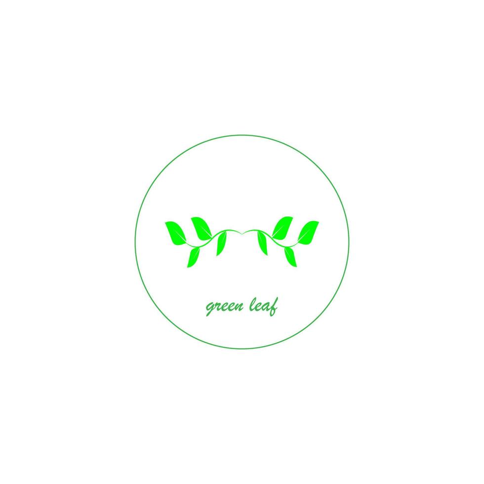green leaf icon image illustration vector design natural