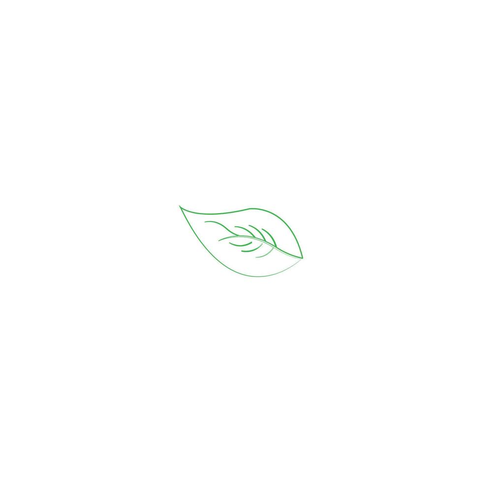 green leaf icon image illustration vector design natural