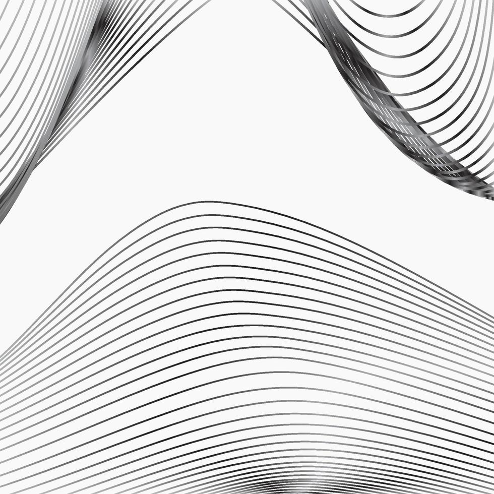 Abstract wave vector texture black line