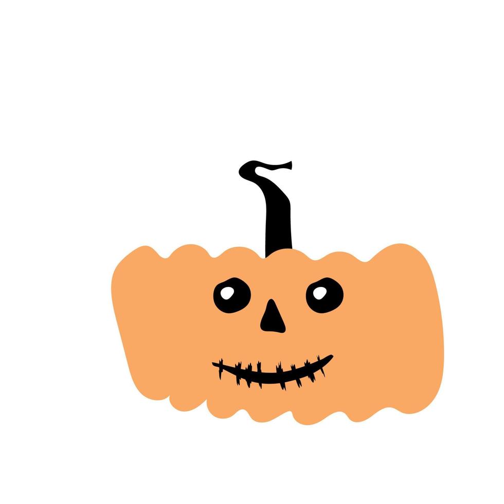 otoño halloween calabaza aterradora. temporada de cosecha. vector