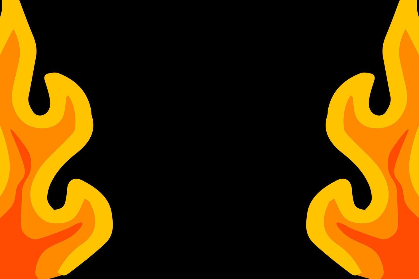 Flame Background Vector Art illustration designs