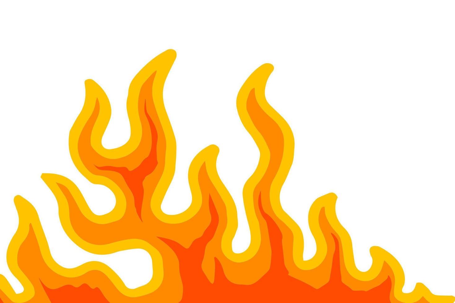 Flame Background Vector Art illustration designs