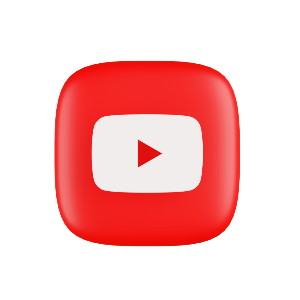 youtube 3d illustratie png