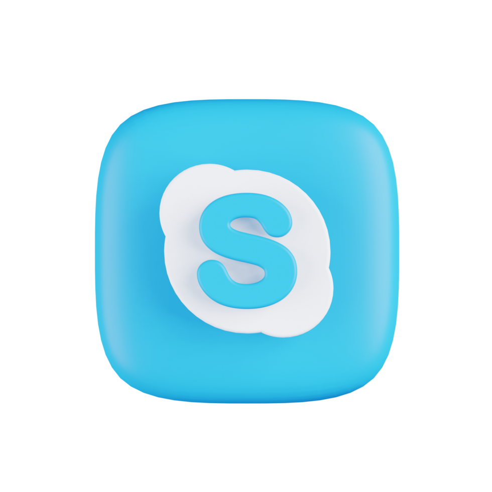 Skype 3d Illustration png