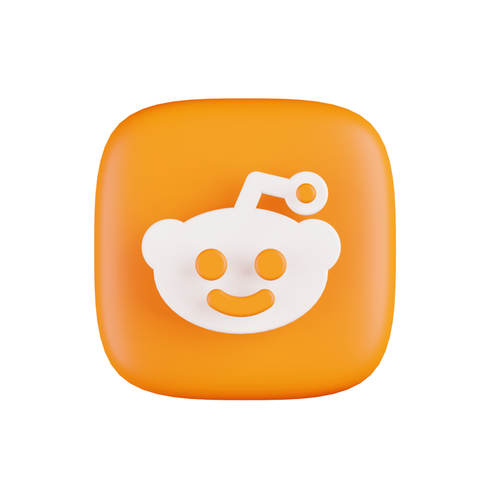 Reddit 3d Illustration png