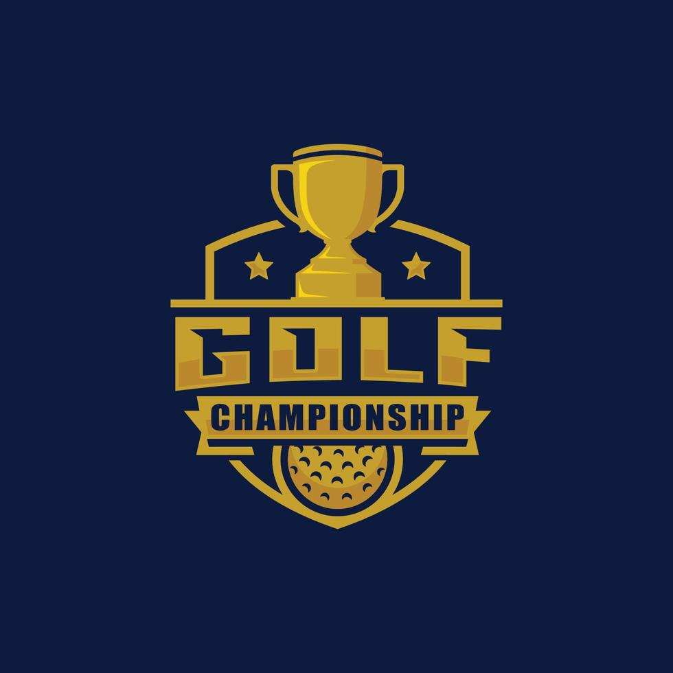 Golf championship logo design vector 13168391 Vector Art at Vecteezy