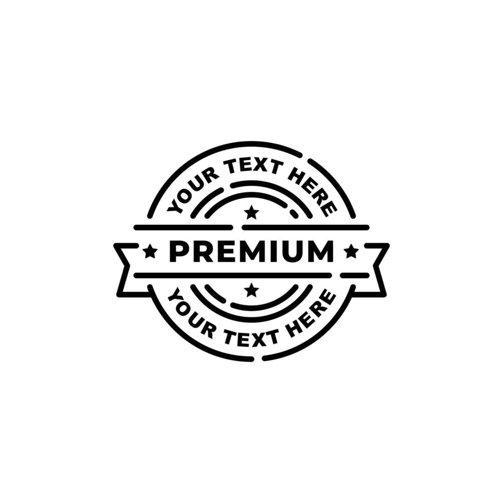 Premium stamp seal icon vector illustration
