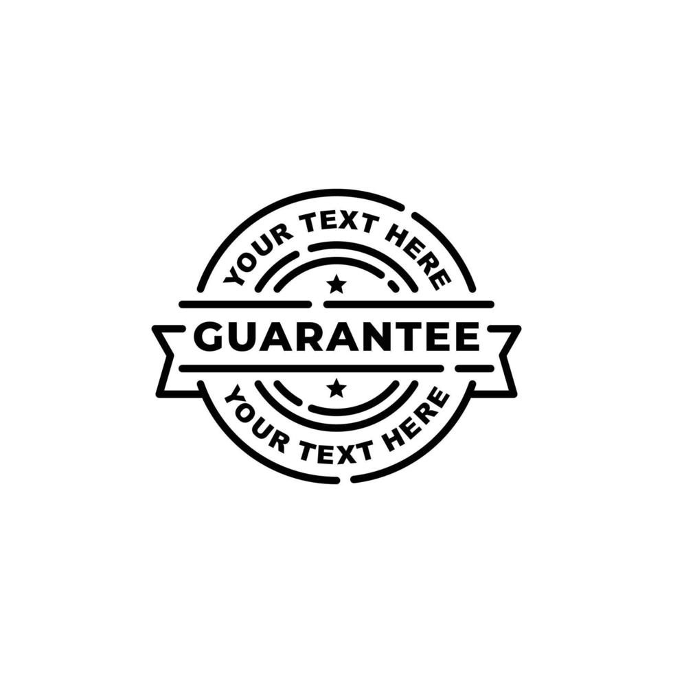 Guarantee stamp seal icon vector illustration