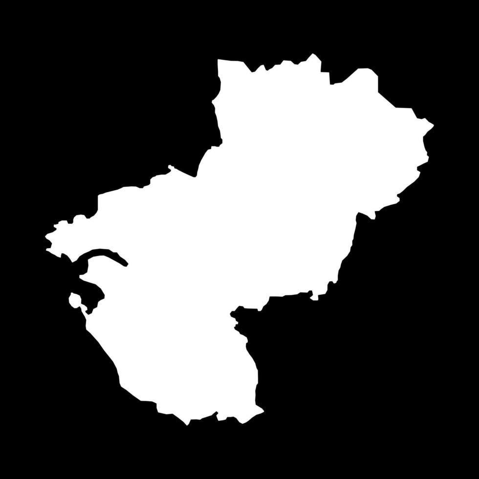 mapa de los países del loira. región de francia. ilustración vectorial vector