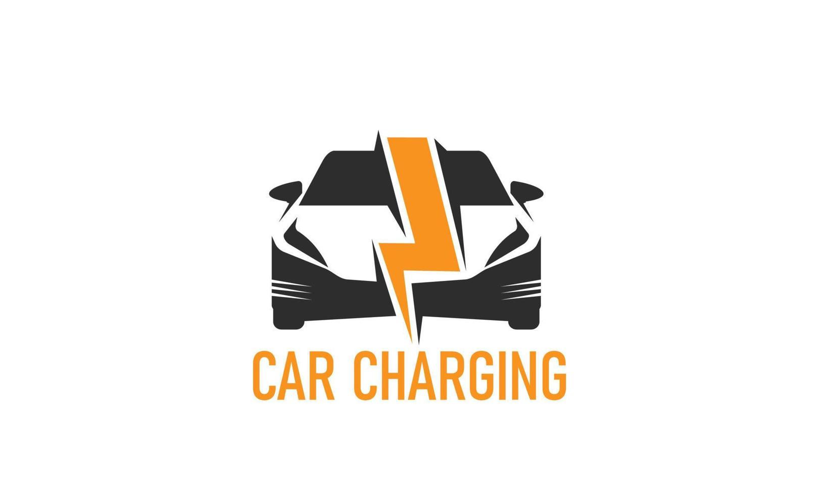 Electric car charge station icon, vehicle charger vector