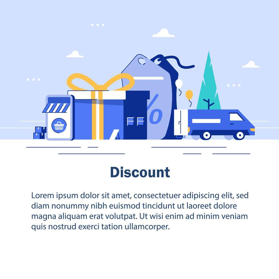Discount And Sale Vector Icon,flat design icon vector illustration