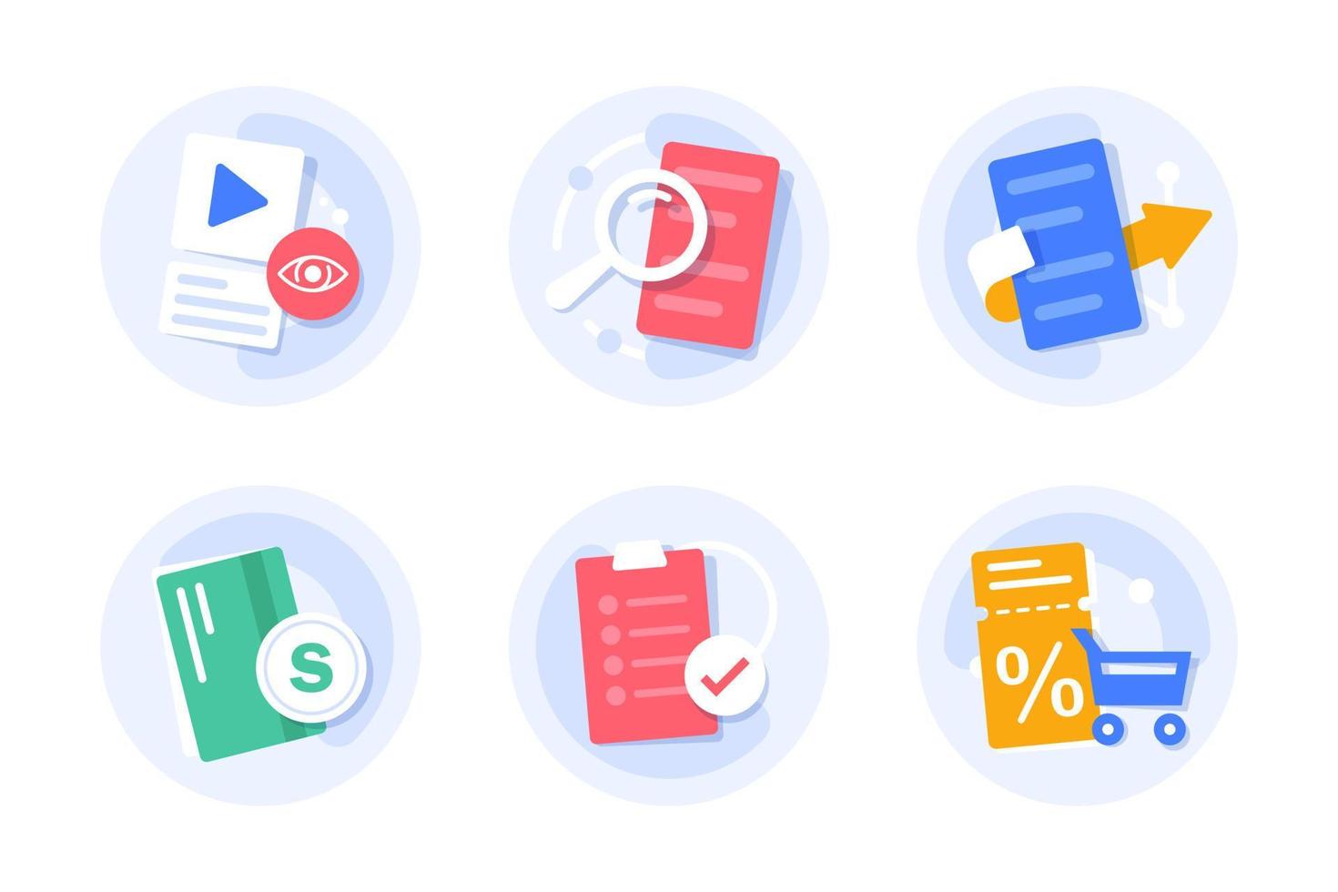 Clipboard communication, management service page, business paper. Vector illustration