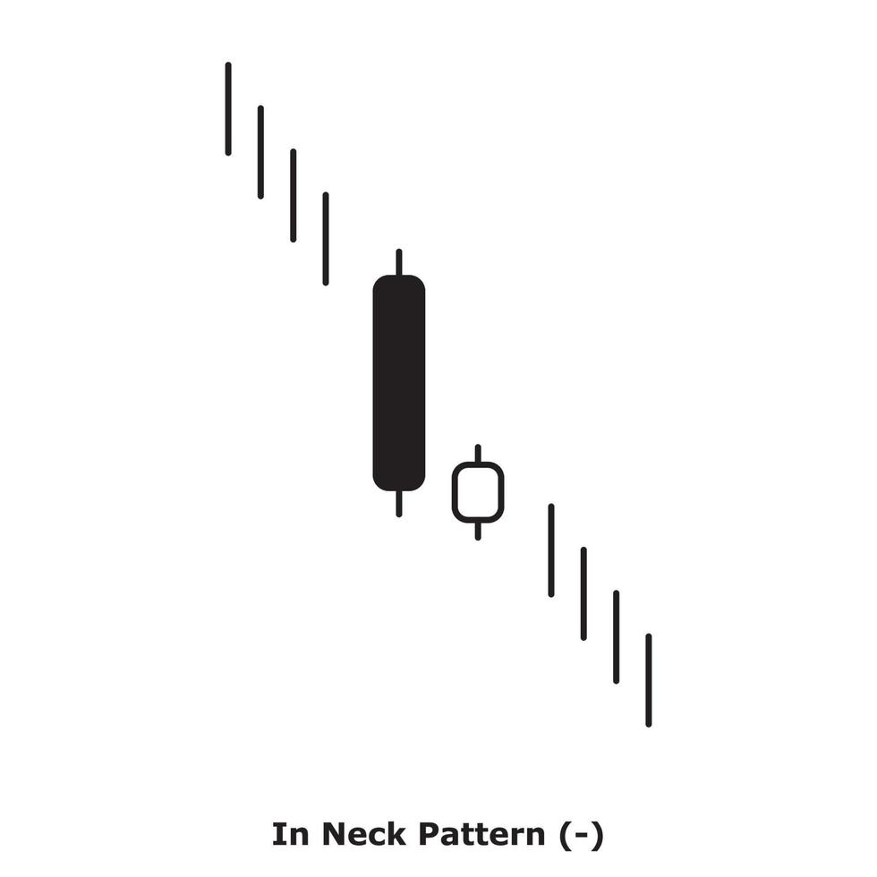 In Neck Pattern - White and Black - Round vector