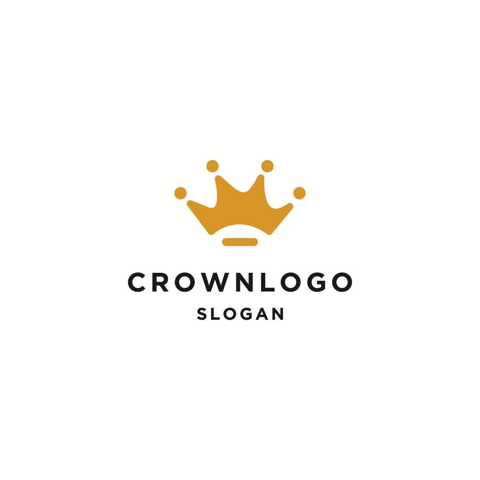 Crown logo icon design template vector illustration