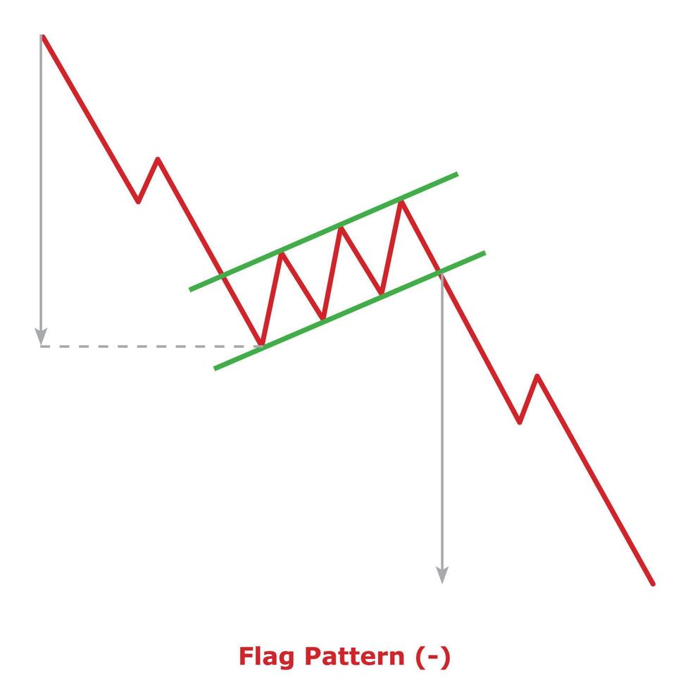 Flag Pattern - Green and Red vector