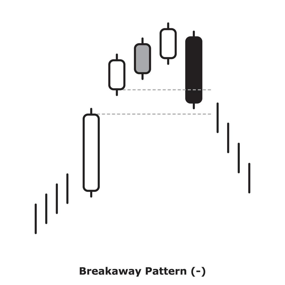 Breakaway Pattern - White and Black - Round vector