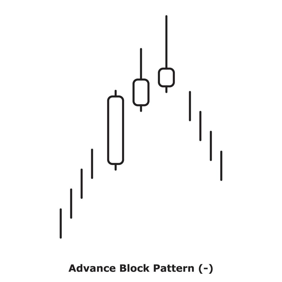 patrón de bloque de avance - blanco y negro - redondo vector